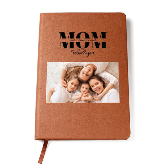 Mom Personalized Keepsake Journal with Kids Names and Photo
