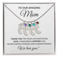 Amazing Mom From Children Baby Feet Birthstone Necklace-FashionFinds4U