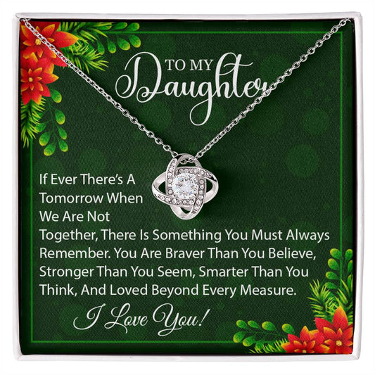 To My Daughter Christmas Gift, Daughter Necklace, Daughter Jewelry Gifts from Dad Mom