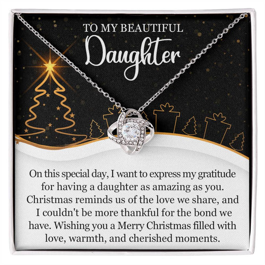 To My Daughter Gift, Daughter Necklace, Daughter Jewelry Gifts from Dad Mom