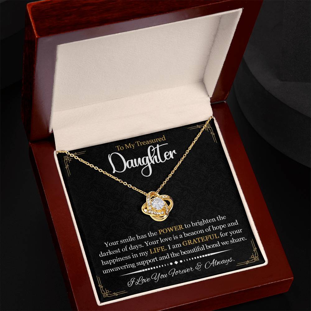 To My Daughter Gift, Best Daughter Necklace, Daughter Jewelry Gifts from Dad Mom
