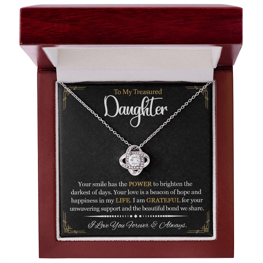 To My Daughter Gift, Best Daughter Necklace, Daughter Jewelry Gifts from Dad Mom