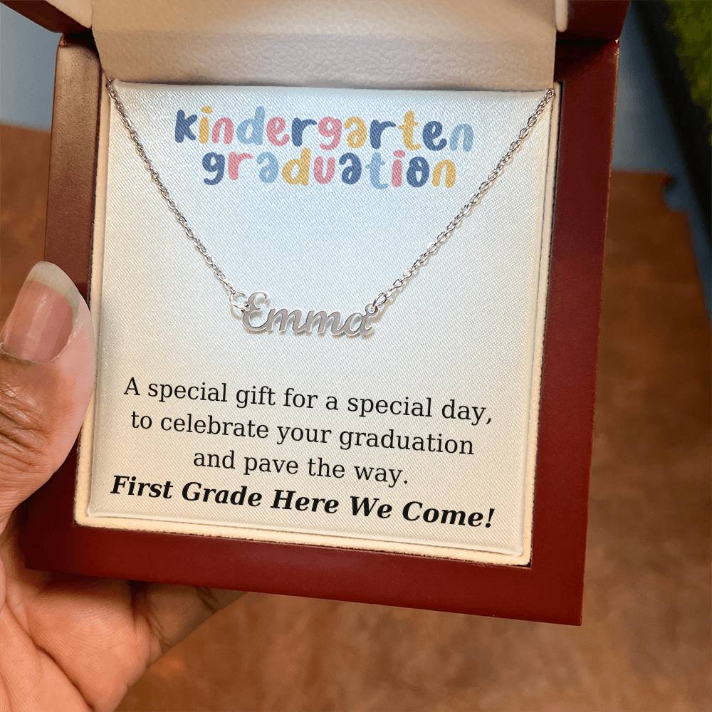 Kindergarten Graduation - Personalized Name Necklace