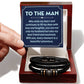 Husband - To The Man That Stole my Heart- Love Your Forever Men's Bracelet
