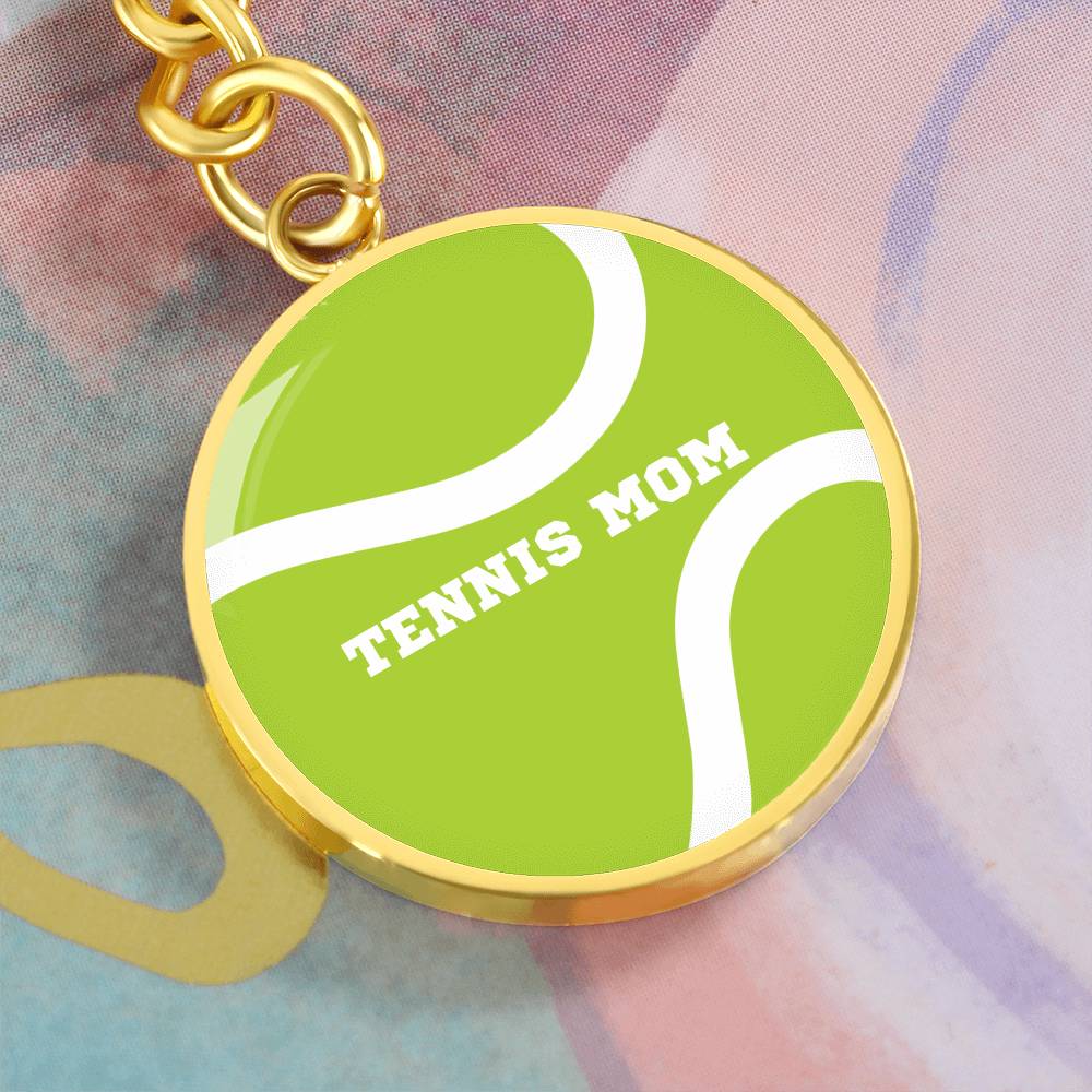 Personalized Tennis Mom or Player Name Keychain