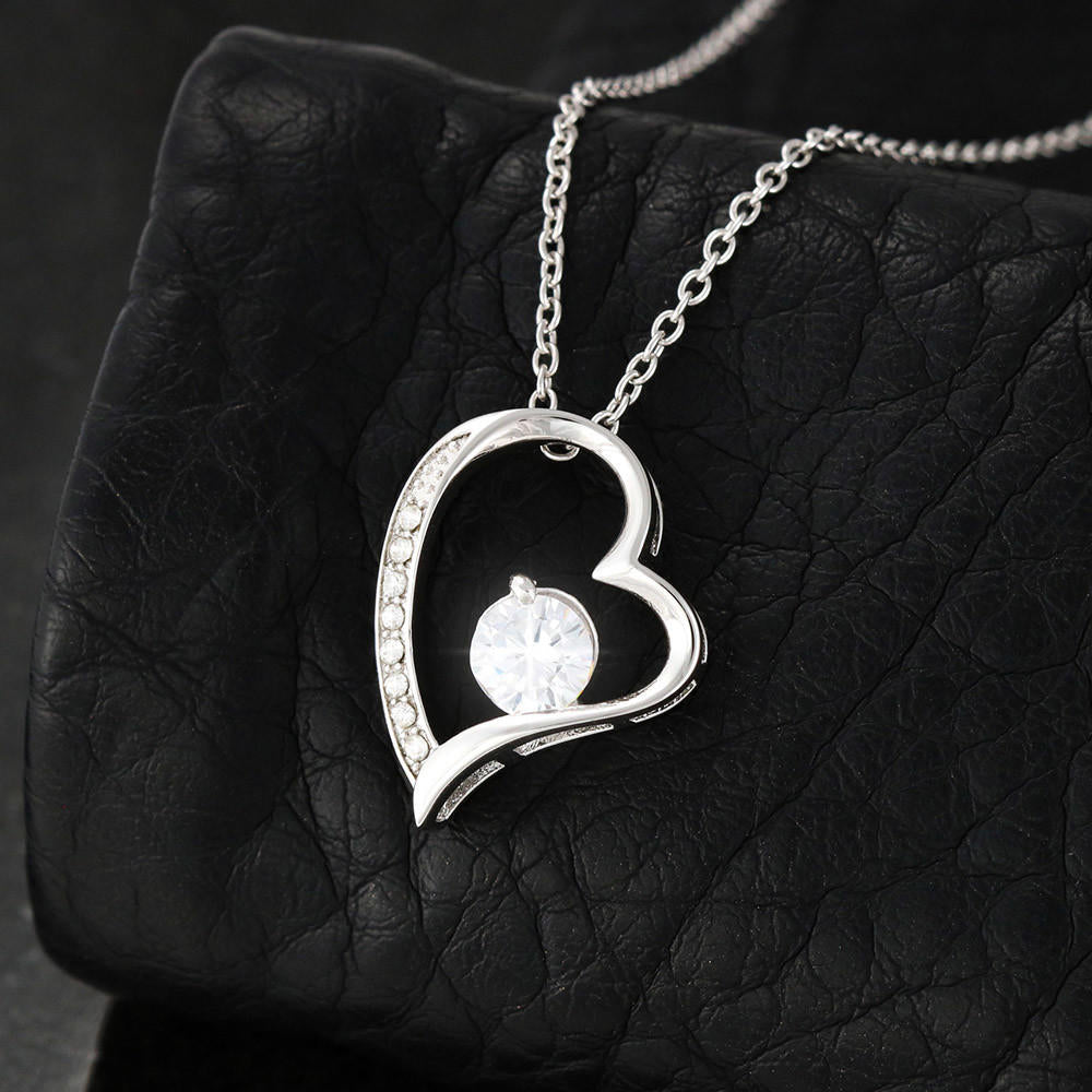 Daughter - No Matter Where You Go - Forever Love Heart Necklace-FashionFinds4U