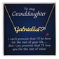 Granddaughter Personalized Name Necklace With Heart-FashionFinds4U