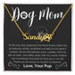 Personalized Dog Mom Paw Print Name Necklace-FashionFinds4U