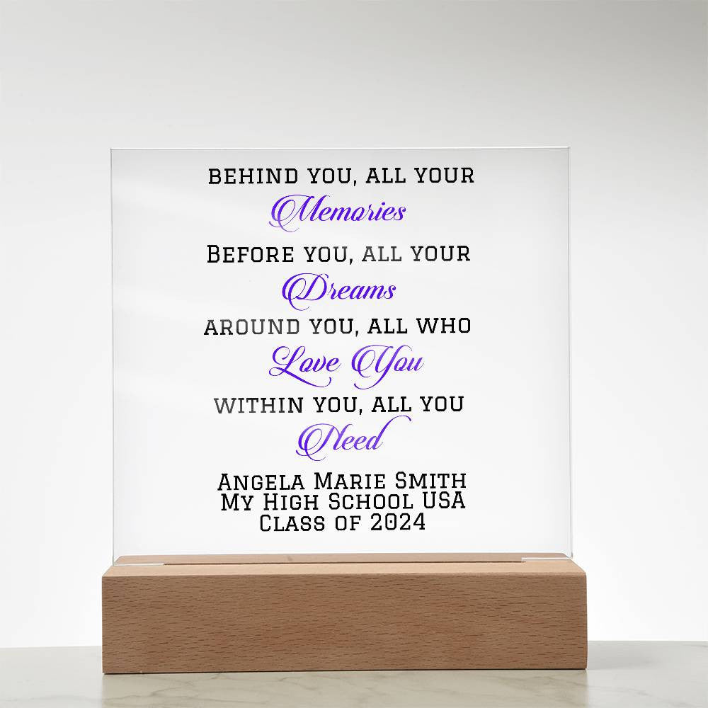Class of 2024 Graduation Gift Plaque