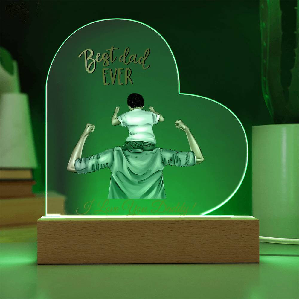 Personalized Heart Plaque for Dad