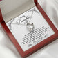 Personalized Daughter Heart Necklace Gift from Mom or Dad