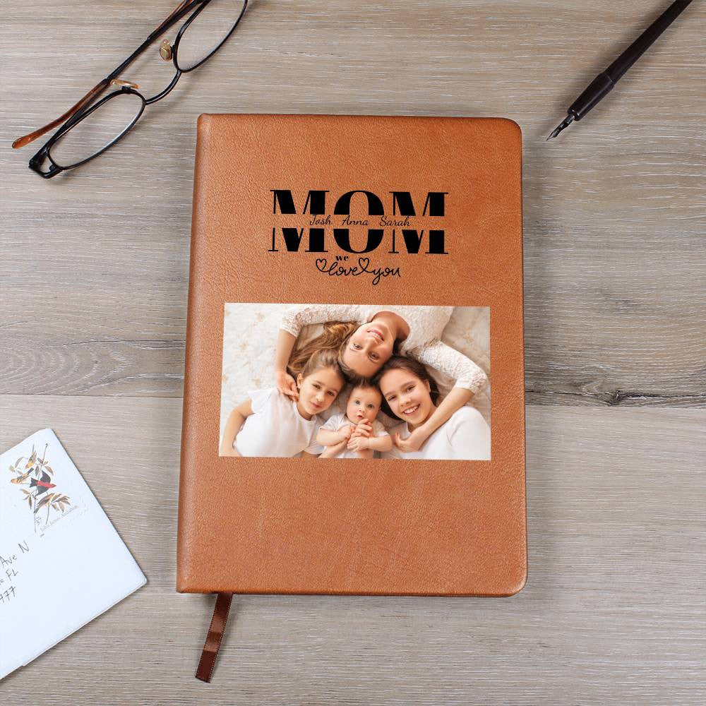 Mom Personalized Keepsake Journal with Kids Names and Photo