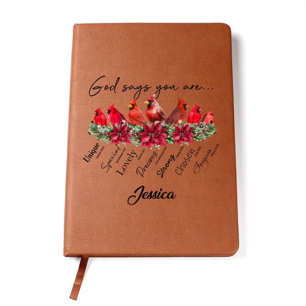 Cardinal Birds God Says You Are Journal