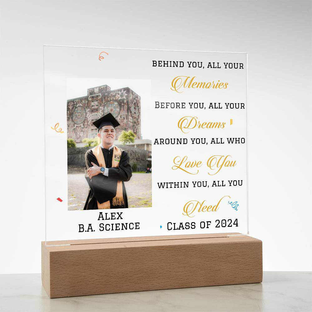 Personalized Graduation Gift, Class of 2024, 6 Text Colors, College Graduation, Grad Gift, Graduate Gifts, Master's Degree
