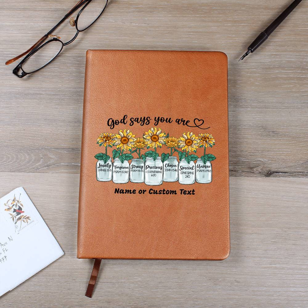 God Says You Are Custom Journal Gift