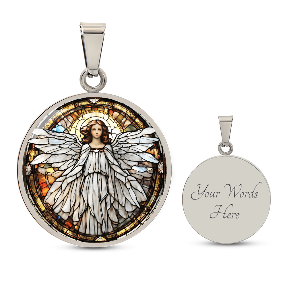Angel Engraved Necklace