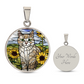 Cat in Sunflower FieldEngraved Necklace