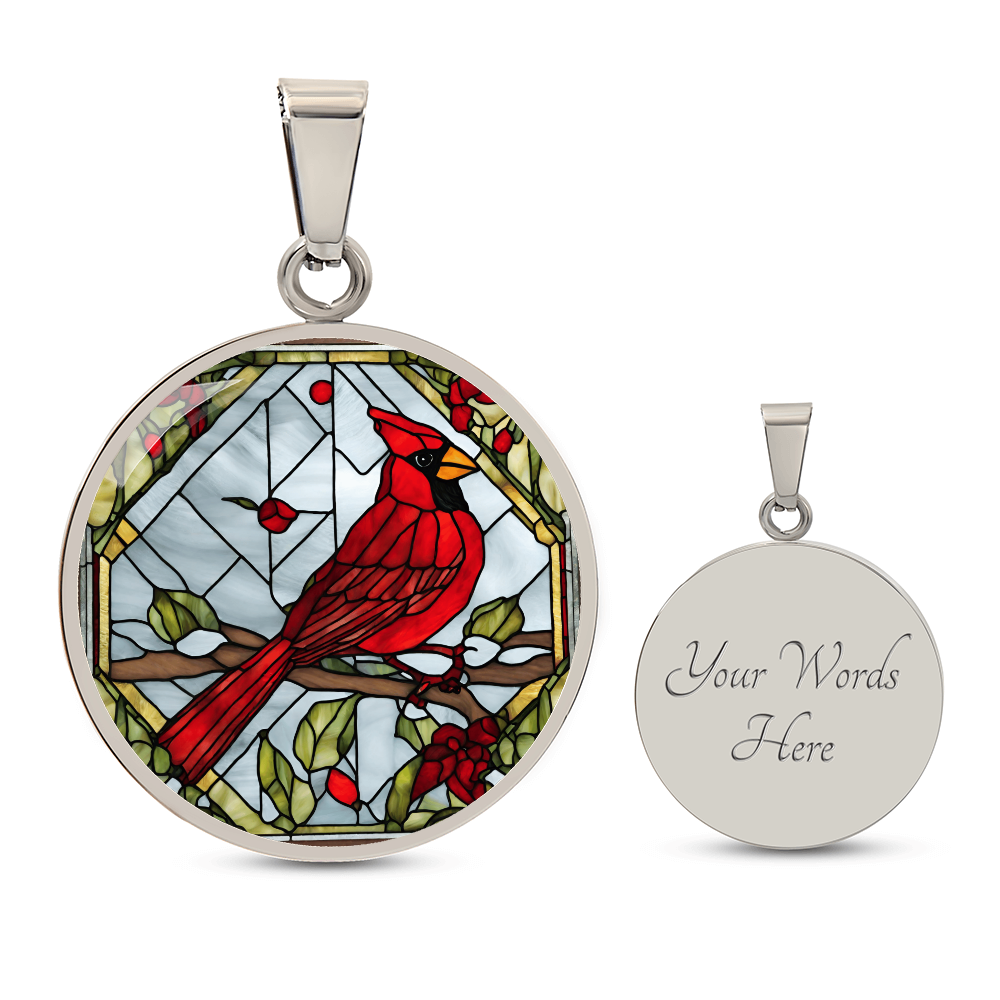Cardinal Engraved Necklace