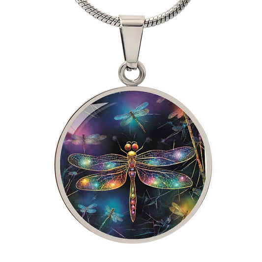 Dragonfly Engraved Necklace