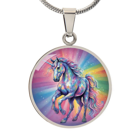 Unicorn Engraved Necklace