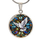 Dove Holy Spirit Engraved Necklace