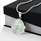 April Birth Flower Daisy -Engraved Necklace Gift