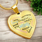 Mama Engraved Heart Necklace