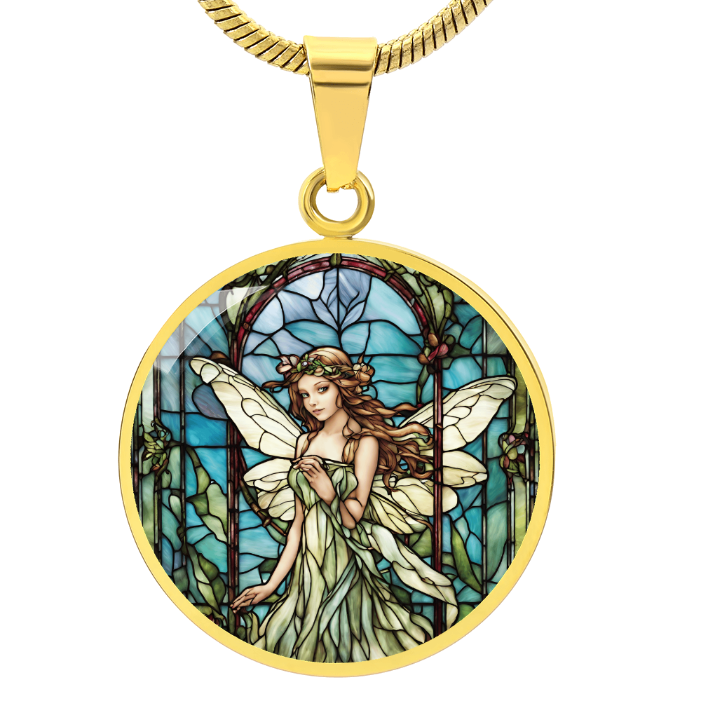 Fairy Engraved Necklace