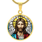Jesus Engraved Necklace