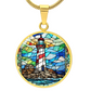 Lighthouse Engraved Necklace