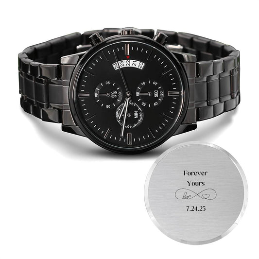 Engraved Forever Yours Personalized Watch