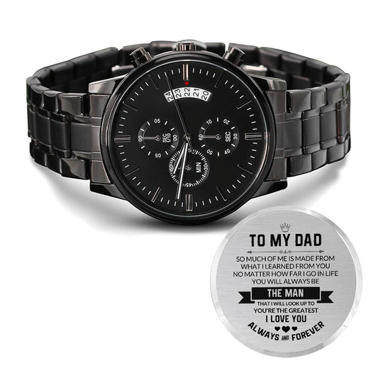 Engraved Watch Gift for Dad Always and Forever