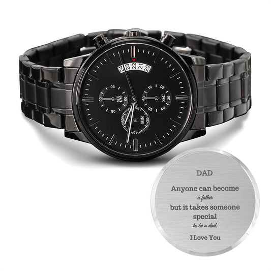 Dad Gift, Personalized Watch, Custom Watch, Mens Chronograph Watch, Gifts for Dad, Father day gift, Father Gift, To Dad from Daughter Son Gifts
