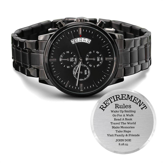 Personalized Engraved Retirement Watch Gift