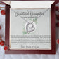 Daughter on Your Wedding Day Heart Necklace