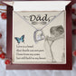 Dad Memorial Angel Wings Heart Necklace Gift