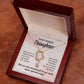 Stepdaughter My World Is A Brighter Place Heart Necklace Gift