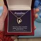 Grandma Your Love Heart Necklace Gift