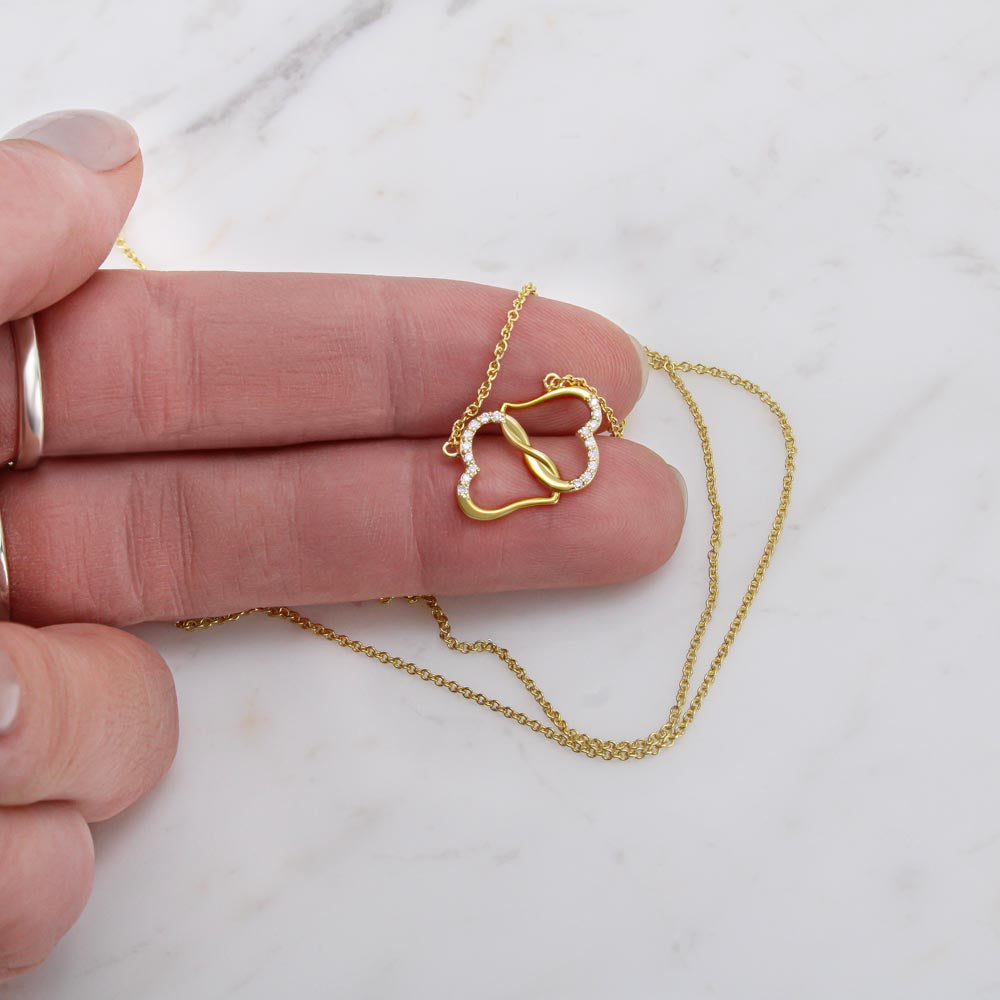 Wife All That I Am 10K Infinity Heart Necklace with Diamonds-FashionFinds4U