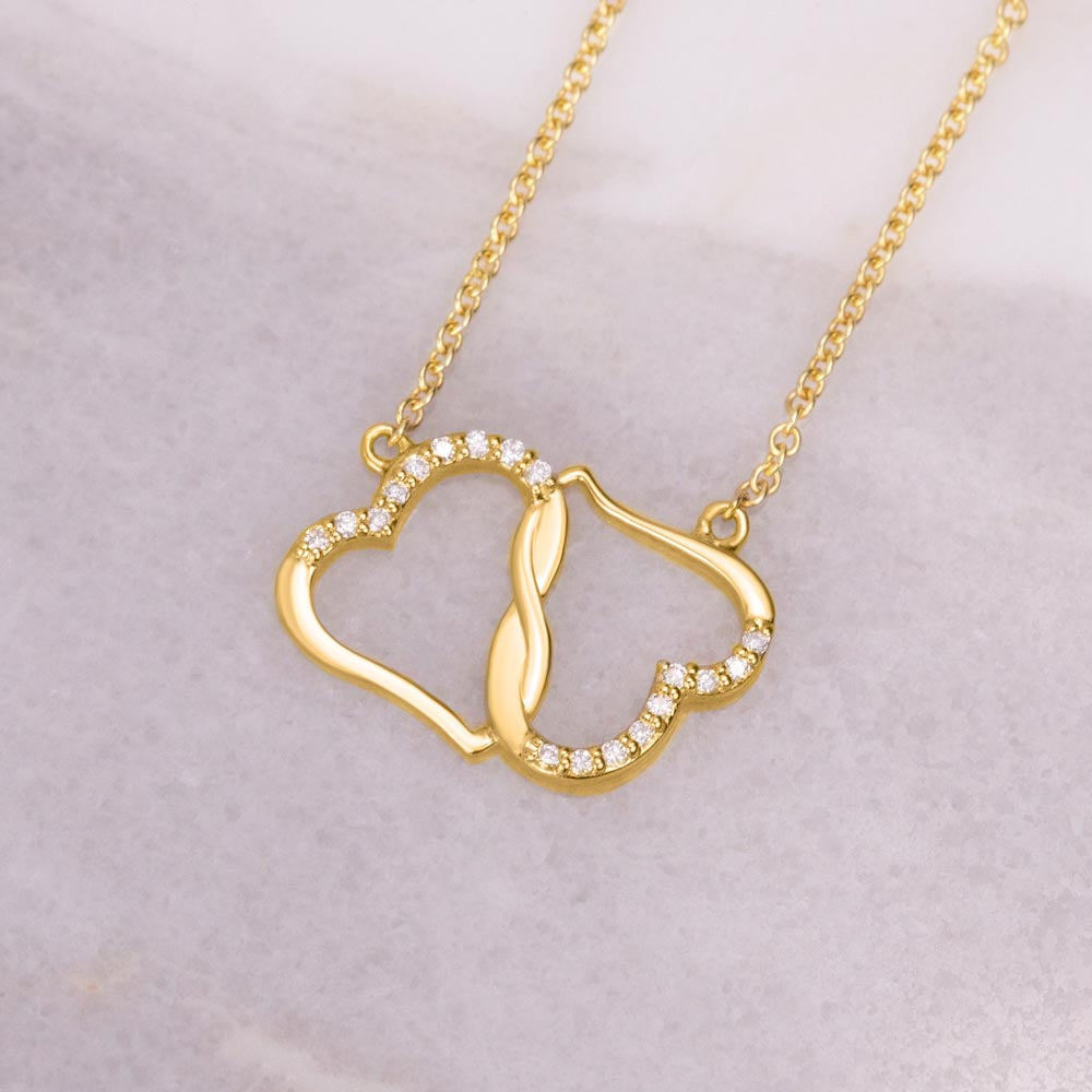 Wife All That I Am 10K Infinity Heart Necklace with Diamonds-FashionFinds4U