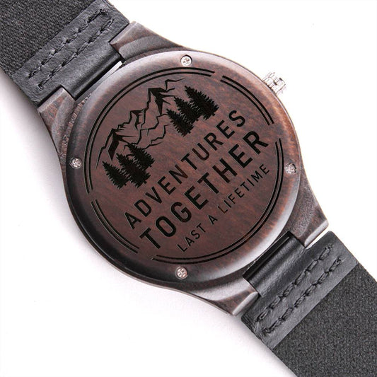Adventures Together Wood Watch