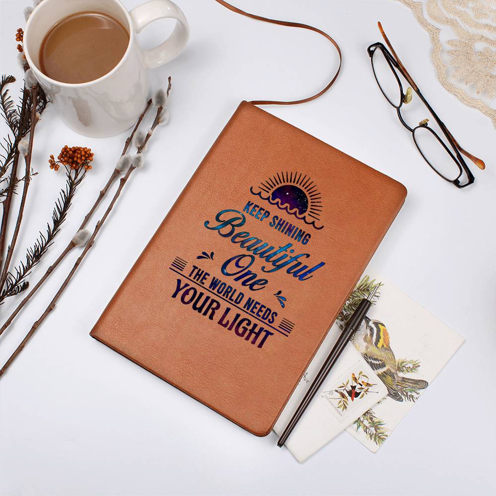 Dear Daughter Keep shining Leather Journal