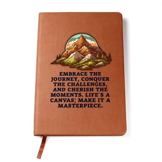Embrace the journey Leather Journal