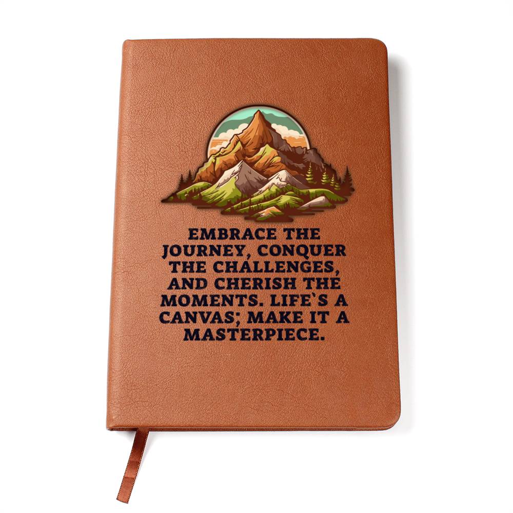 Embrace the journey Leather Journal-[product type]