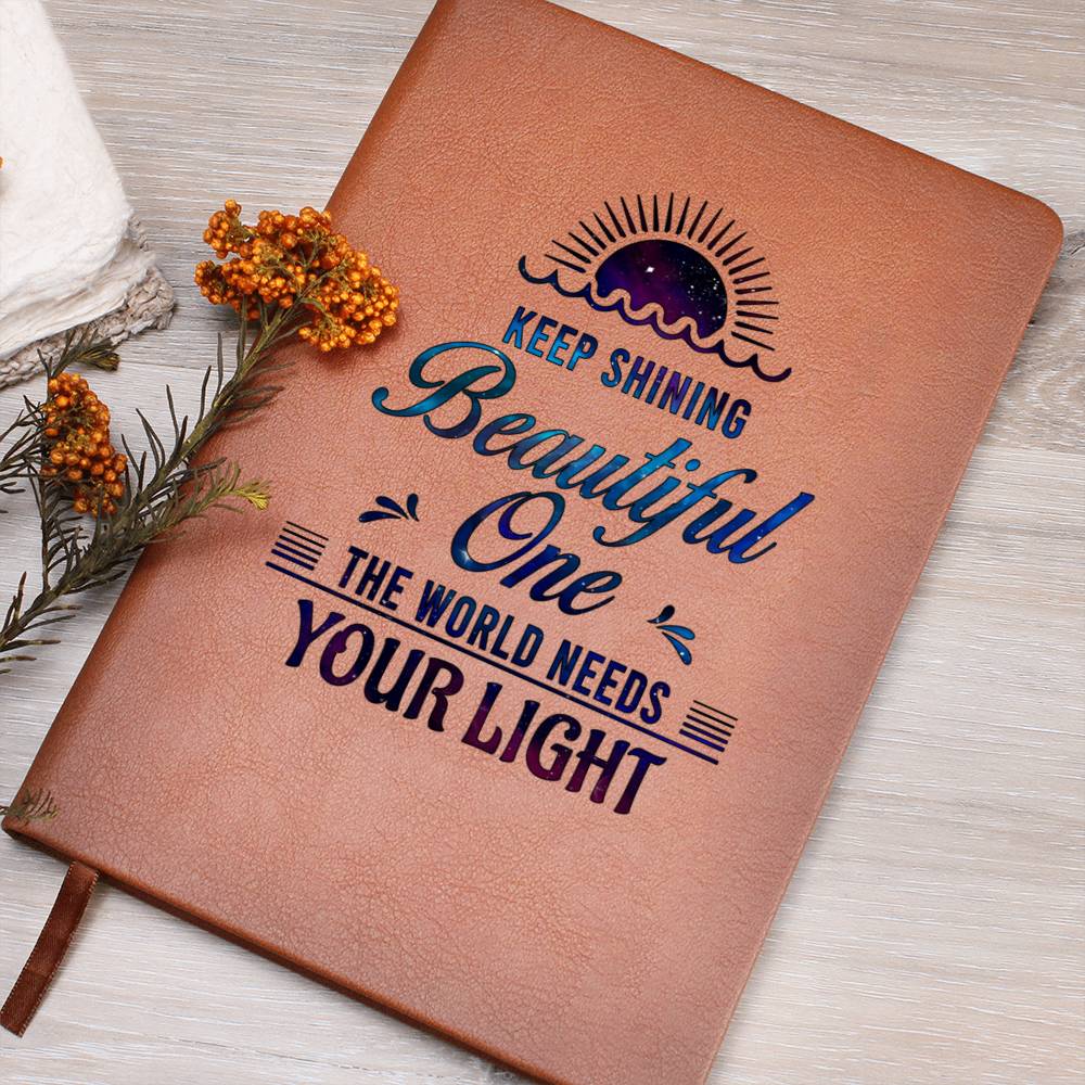Dear Daughter Keep shining Leather Journal