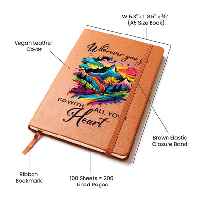 Wherever You Go Leather Journal