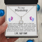 Mommy From Baby Bump Hope Necklace Gift