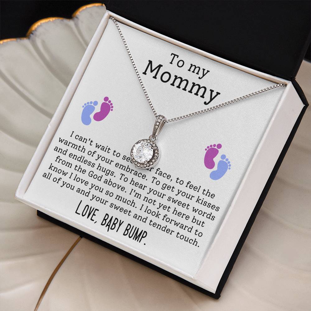Mommy From Baby Bump Hope Necklace Gift