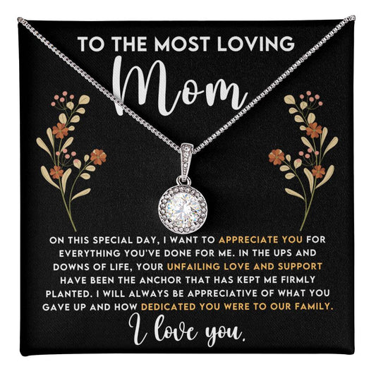 Loving Mom Hope Necklace Gift