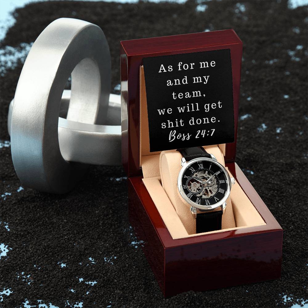 Boss 24:7  Men's Mechanical Watch with LED Gift Box